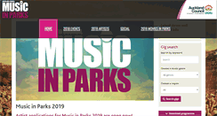 Desktop Screenshot of musicinparks.co.nz