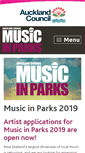 Mobile Screenshot of musicinparks.co.nz